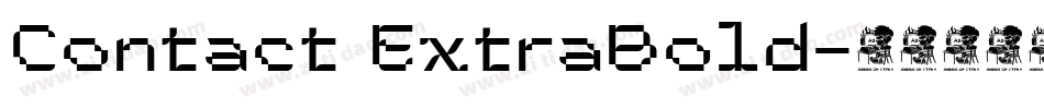 Contact ExtraBold字体转换